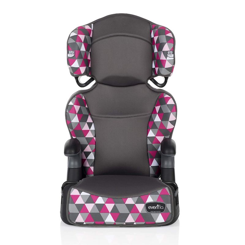 Photo 1 of Evenflo Big Kid Highback 2-in-1 Belt-Positioning Booster Car Seat, Bristol Pink
