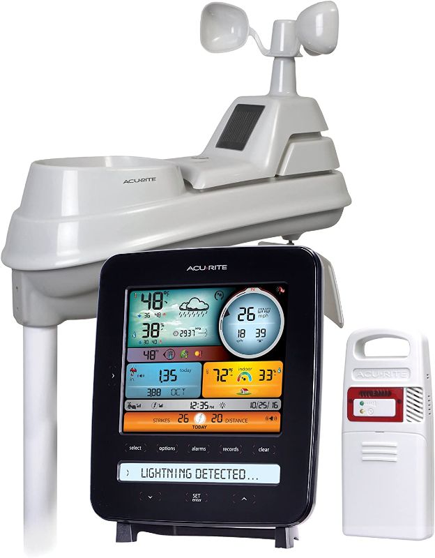 Photo 1 of AcuRite Iris (5-in-1) 01022M Pro Weather Station Detector (01022), Lightning Detection
