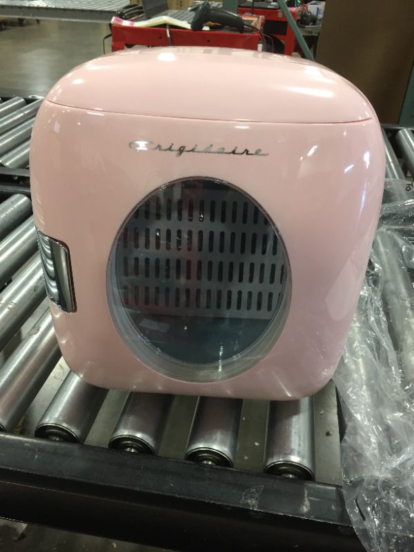 Photo 2 of FRIGIDAIRE EFMIS462-PINK 12 Can Retro Mini Portable Personal Fridge/Cooler for Home, Office or Dorm, Pink
