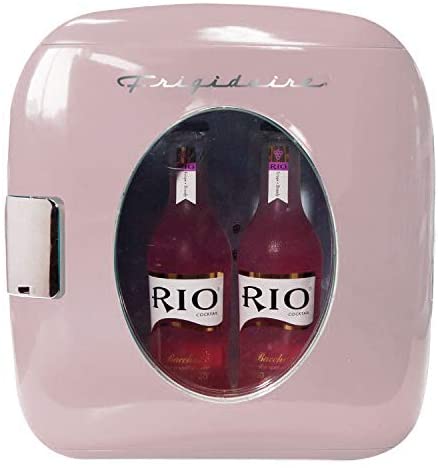 Photo 1 of FRIGIDAIRE EFMIS462-PINK 12 Can Retro Mini Portable Personal Fridge/Cooler for Home, Office or Dorm, Pink
