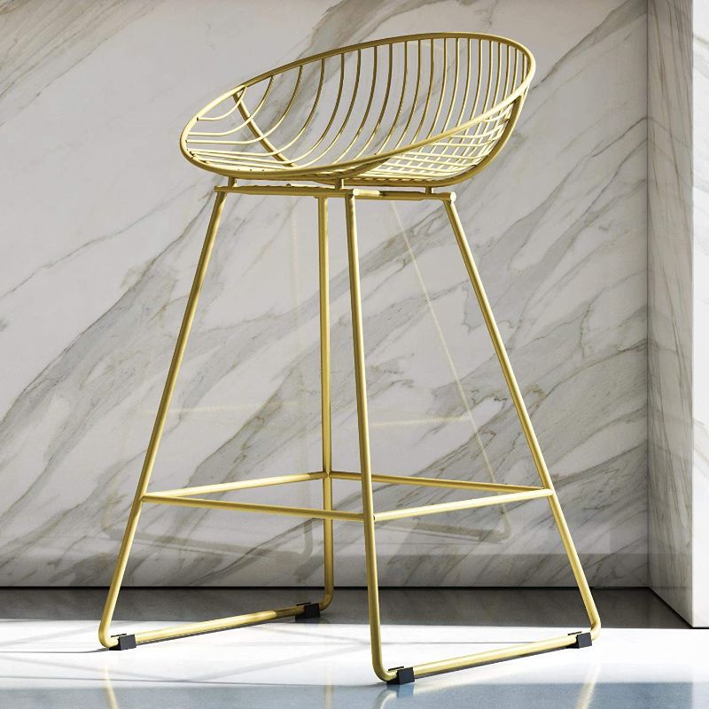 Photo 1 of CosmoLiving by Cosmopolitan Ellis Barstools Gold
