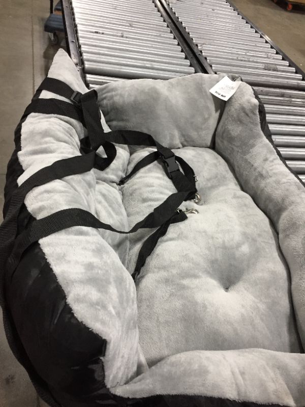 Photo 1 of Black and Gray Large Dog Bed with straps 