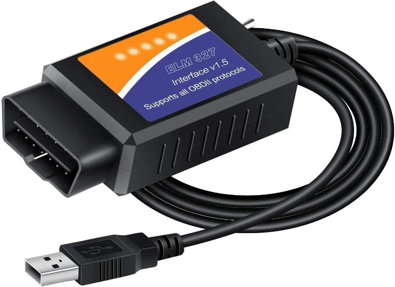 Photo 1 of FORScan ELM327 OBD2 USB Adapter for Windows, Diagnostic Coding Tool with MS-CAN/HS-CAN Switch for Ford Lincoln Mazda Mercury Series Vehicles
