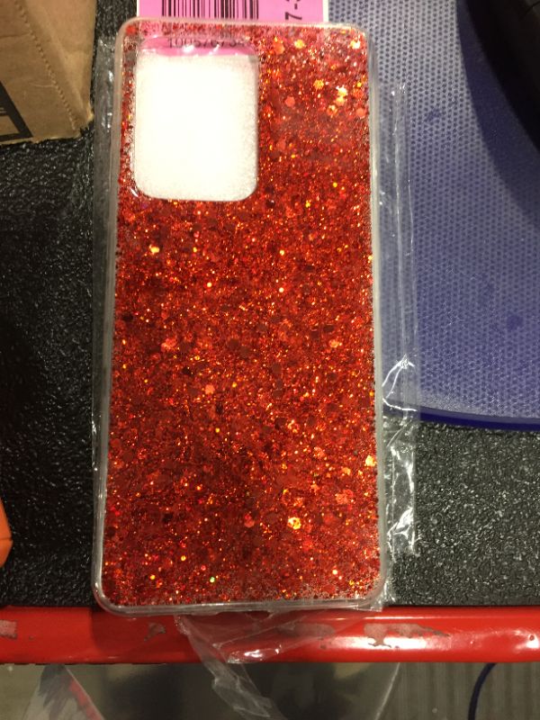 Photo 1 of GALAXY PLUS S20 sparkle glitter bling case RED 