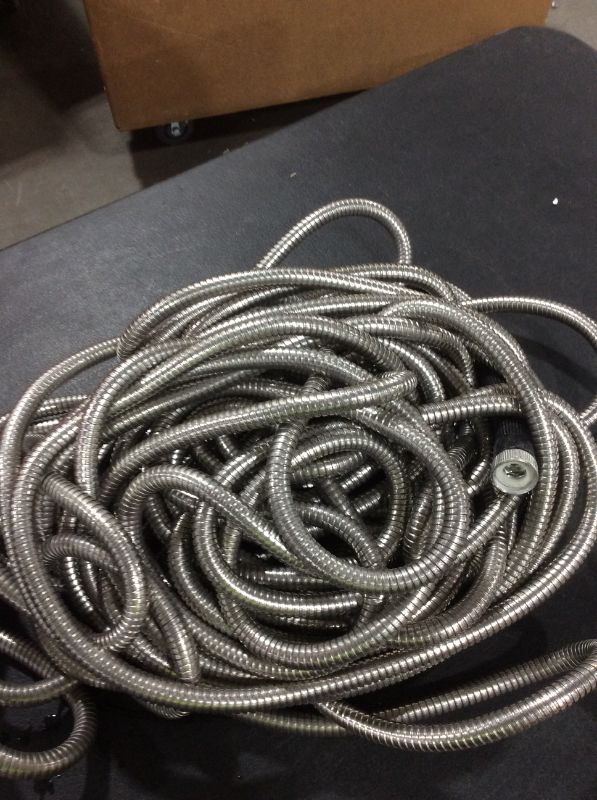 Photo 3 of Bionic Steel 50 Foot Garden Hose 304 Stainless Steel Metal Water Hose – Super Tough & Flexible, Lightweight, Crush Resistant Aluminum Fittings, Kink & Tangle Free, Rust Proof, Easy to Use & Store
