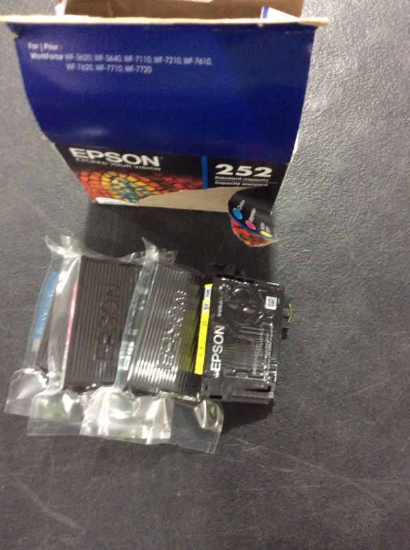 Photo 2 of EPSON T252 DURABrite Ultra Ink Standard Capacity Color Combo Pack (T252520-S) for select Epson WorkForce Printers
