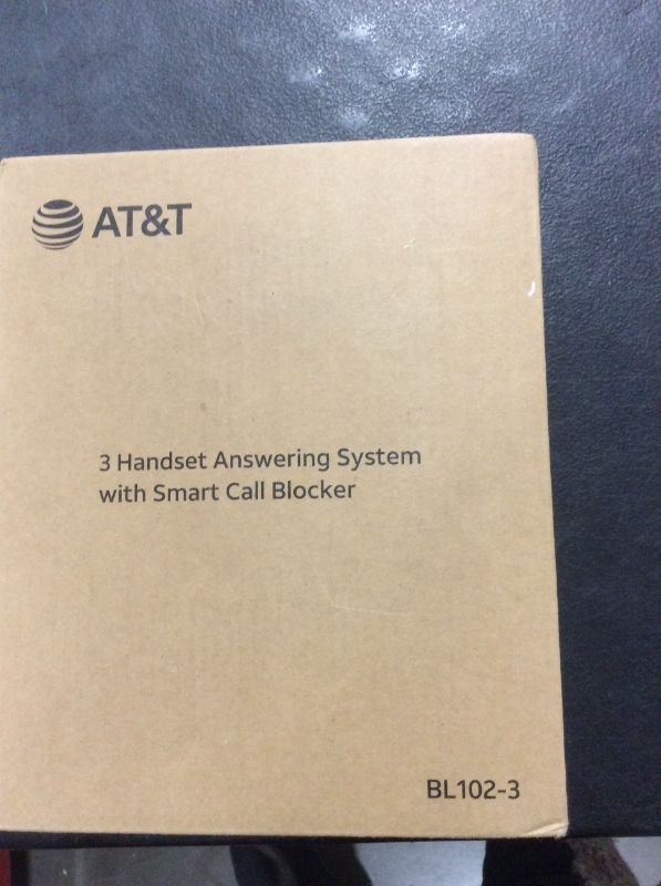 Photo 2 of AT&T BL102-3 DECT 6.0 3-Handset Cordless Phone for Home with Answering Machine, Call Blocking, Caller ID Announcer, Audio Assist, Intercom, and Unsurpassed Range, Silver/Black
