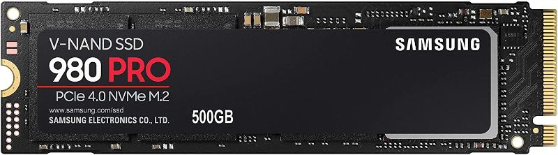 Photo 1 of Samsung 980 PRO 500GB PCIe NVMe Gen4 Internal Gaming SSD M.2 (MZ-V8P500B)
