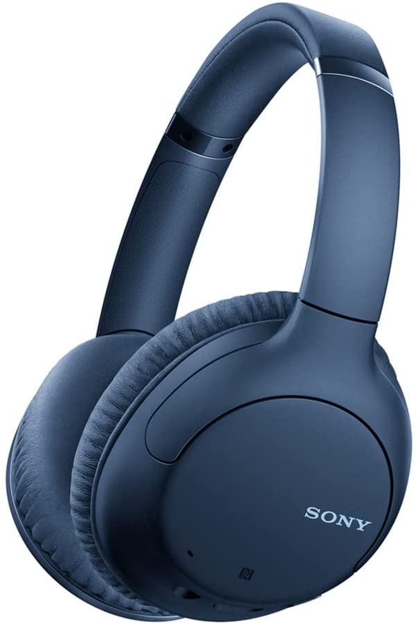 Photo 1 of Sony Noise Cancelling Headphones WHCH710N: Wireless Bluetooth Over the Ear Headset with Mic for Phone-Call, Blue (Amazon Exclusive)
