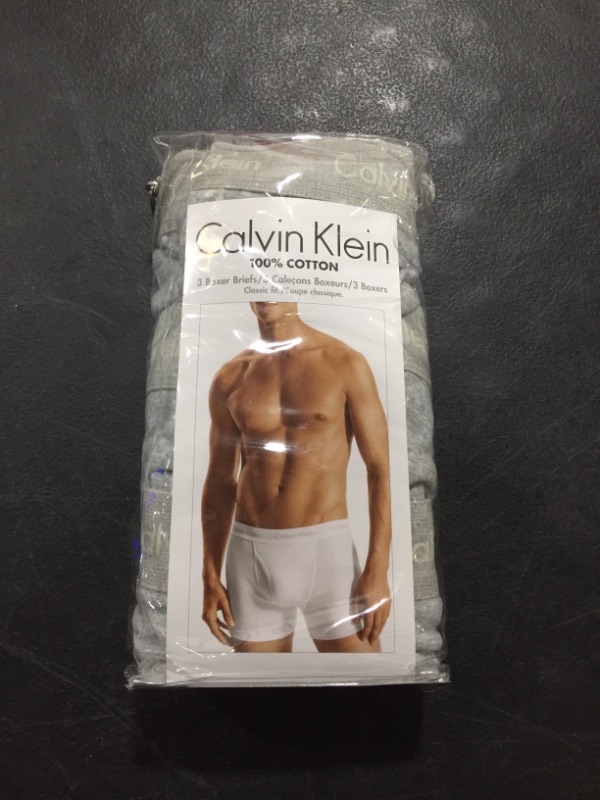 Photo 3 of Calvin Klein Men's Cotton Classic Multipack Boxer Briefs- 3 Pack- gray
