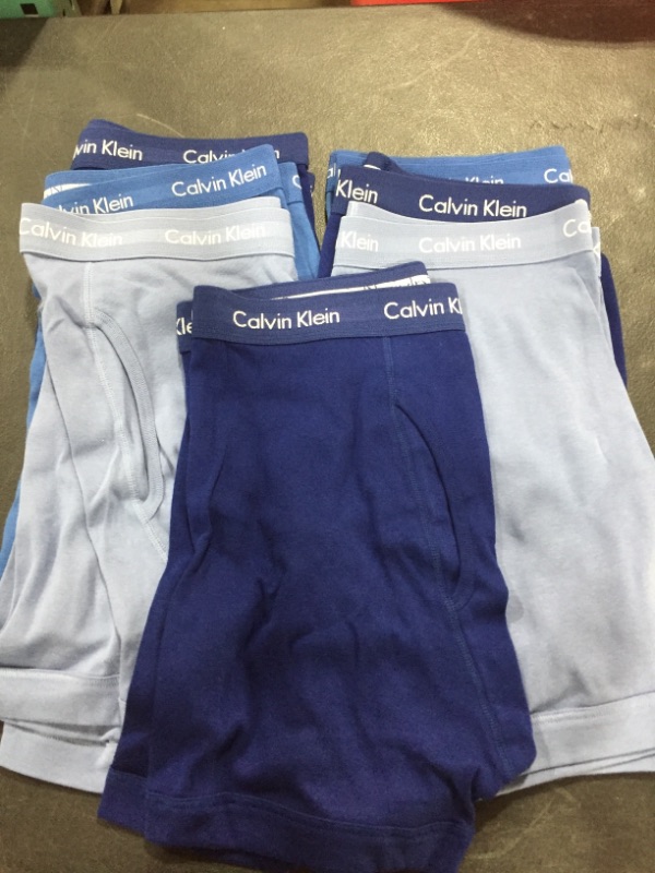 Photo 2 of Calvin Klein Men's Cotton Classics Megapack Boxer Briefs- 7 pack- Shades of blue
