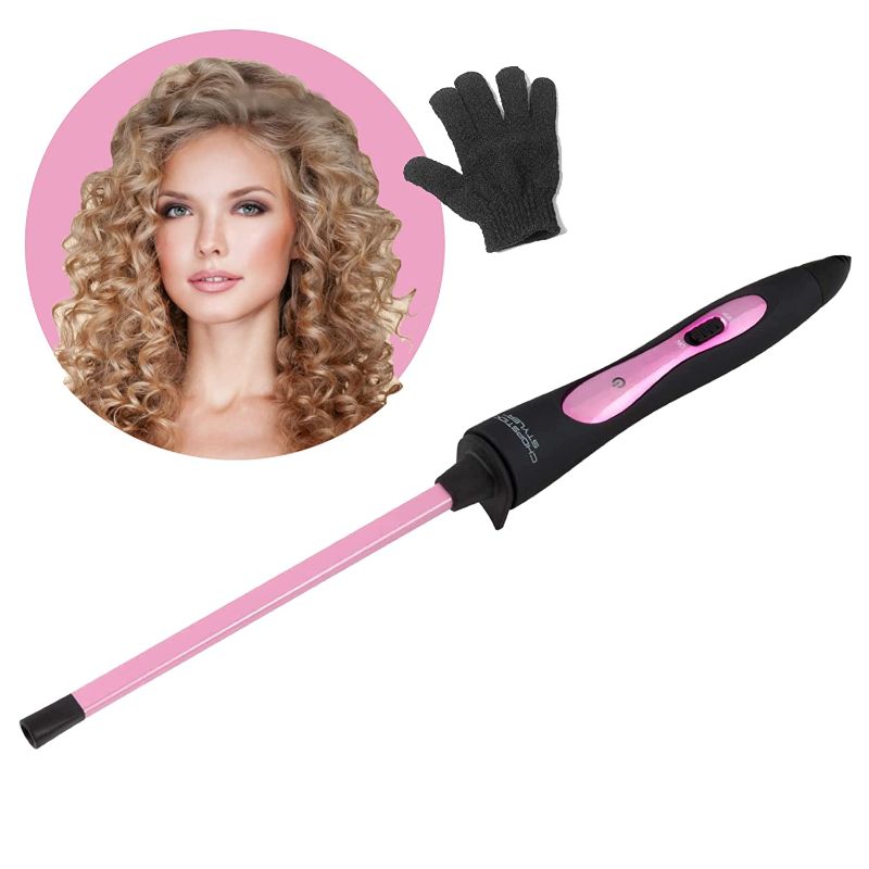 Photo 1 of CHOPSTICK STYLER Heroine Professional Curling Wand, 3/8 Super Skinny Rectangular Ceramic Barrel for Tight, Natural, Ringlet Long Lasting Chopstick Curls - Curler for Long & Short Hair
