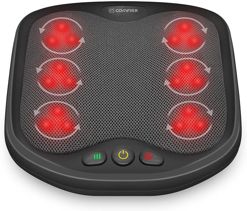 Photo 1 of Comfier Shiatsu Foot Massager with Heat- Kneading Foot & Back Massager with Washable Cover, Feet Warmer for Men,Women, Electric Feet Massager Machine for Plantar Fasciitis,Foot
