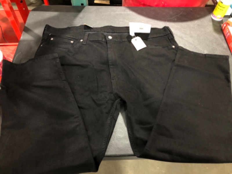 Photo 2 of Levi's Men's 502 Taper Jean-black- 44x32
