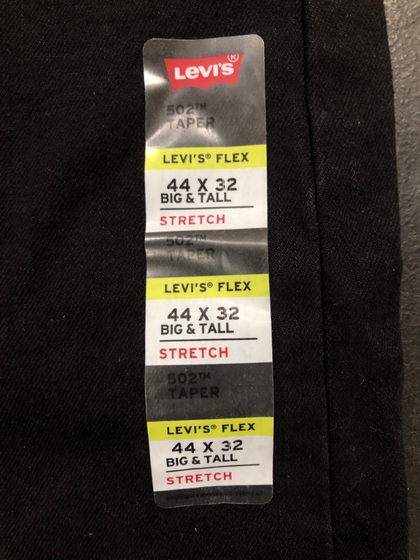 Photo 3 of Levi's Men's 502 Taper Jean-black- 44x32
