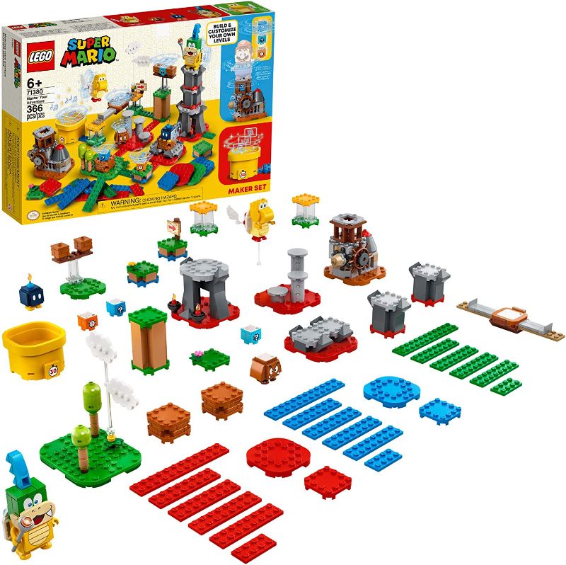 Photo 1 of LEGO Super Mario Master Your Adventure Maker Set 71380 Building Kit; Collectible Gift Toy Playset for Creative Kids, New 2021 (366 Pieces)
