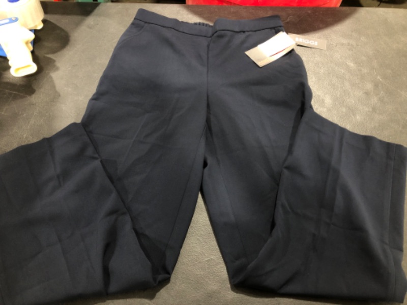 Photo 2 of Briggs New York Women's Pull on Dress Pant Average Length & Short Length- Size 8s, Navy Blue
