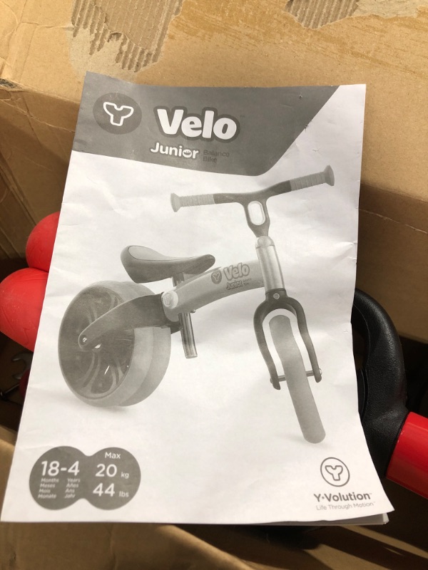 Photo 4 of Yvolution Y Velo Junior Toddler Balance Bike | 9 Inch Wheel No-Pedal Training Bike for Kids Age 18 Months to 3 Years
