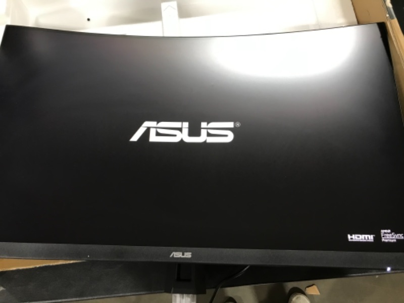 Photo 2 of ASUS TUF Gaming 32" 1440P HDR Curved Monitor (VG32VQ1B) - QHD (2560 x 1440), 165Hz (Supports 144Hz), 1ms, Extreme Low Motion Blur, Speaker, FreeSync Premium, VESA Mountable, DisplayPort, HDMI
