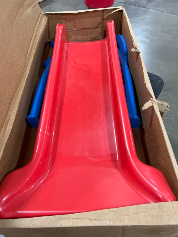 Photo 2 of Little Tikes First Slide Toddler Slide, Easy Set Up Playset for Indoor Outdoor Backyard, Easy to Store, Safe Toy for Toddler, Slip And Slide For Kids (Red/Blue), 39.00''L x 18.00''W x 23.00''H
