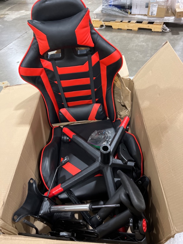Photo 1 of Black & Red Gaming Chair. PARTS ONLY