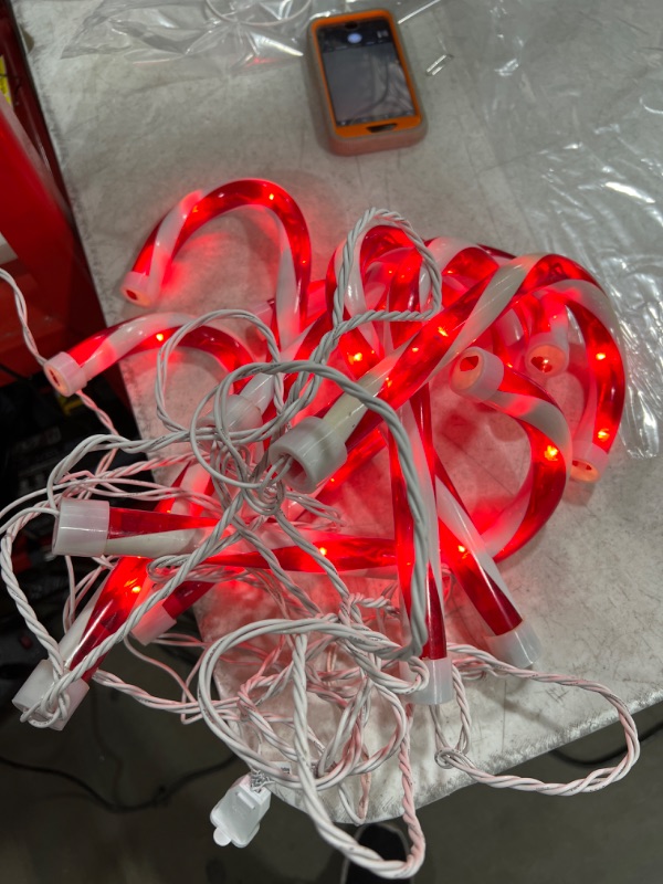 Photo 1 of 8 Piece Candy Cane Lights.