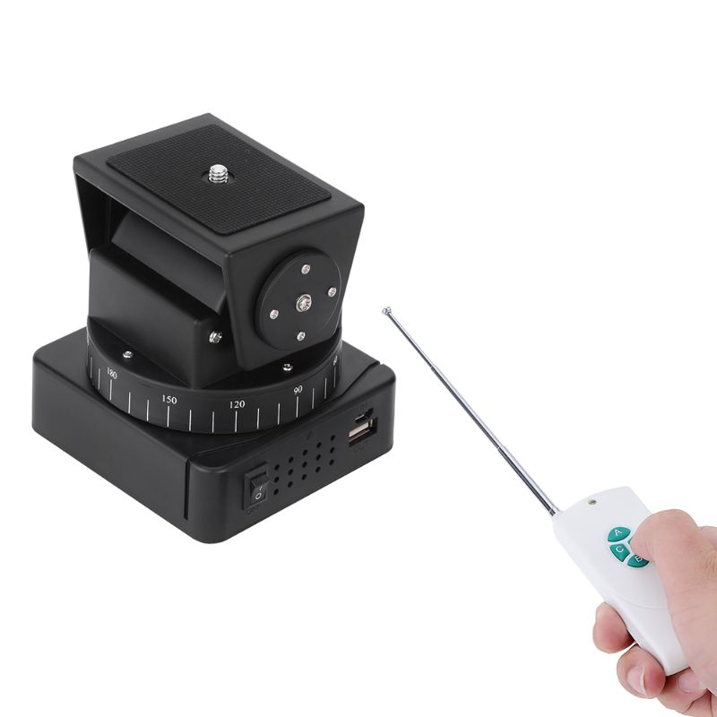 Photo 1 of YT-260 Video Motorized Pan Head,Remote Control Motorized Pan Tilt Head for Phones, WiFi Camera, Wireless Lens, Action Cameras,Mirrorless Cameras