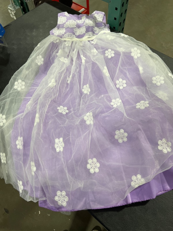 Photo 1 of TTYAOVO Girls Pageant Princess Flower Dress Kids Prom Puffy Ball Gowns,130(5T	5 -6y )