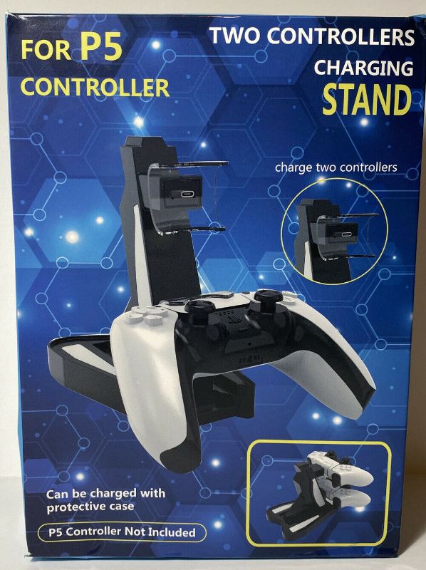 Photo 1 of PS5 Controller Charging Dock DualSense Charger Stand Station for PS5