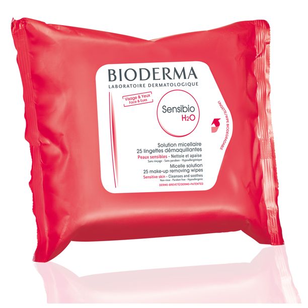 Photo 1 of Bioderma - Sensibio H2O - Biodegradables Wipes - Cleansing and Make-Up Removing - Skin Soothing - for Sensitive Skin - 25 Wipes
