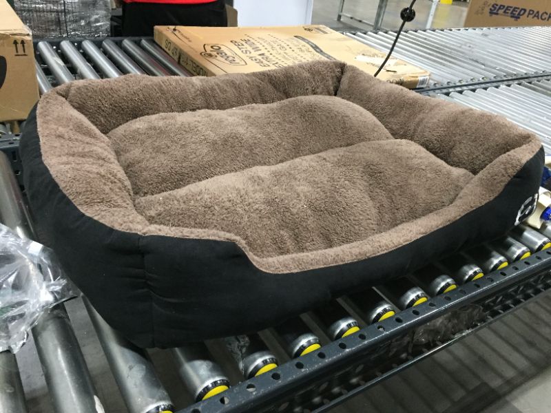 Photo 1 of 30 X 36 INCHES BLACK AND BROWN PET BED