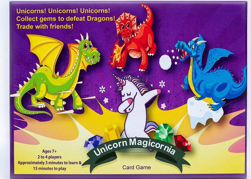 Photo 1 of Unicorn Magicornia - Unicorn Card Game for Kids - Created by a 7 Year Old, 2 PACK
