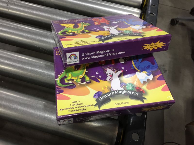 Photo 2 of Unicorn Magicornia - Unicorn Card Game for Kids - Created by a 7 Year Old, 2 PACK
