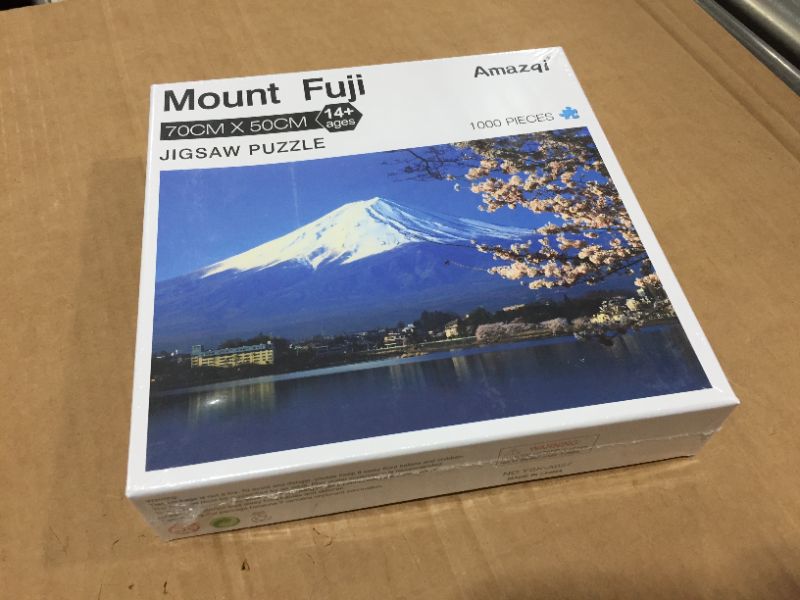 Photo 1 of Jigsaw Puzzles 1000 Pieces for Adults - Mount Fuji Jigsaw Puzzle with Letters on Back - Premium Cardboard Perfect Interlocking Clear Printing?28×20In?
