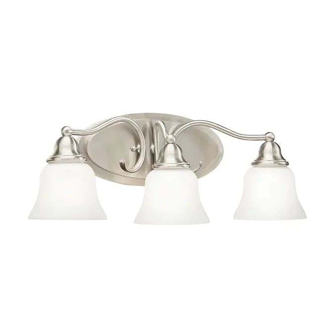 Photo 1 of Kichler 3-Light Nickel Traditional Vanity Light
