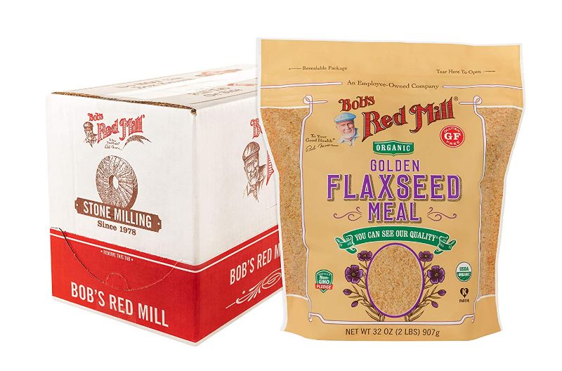 Photo 1 of Bob's Red Mill Organic Golden Flaxseed Meal, 32-ounce (Pack of 4), BEST BY 24 APR 2022
