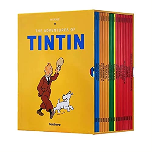 Photo 1 of [Original U.S. Edition, 23 Books Set] The Adventure Of Tintin - Collection Set of All Original 23 Full Sized Titles by Little, Brown and Co Comic Books Strip Series 