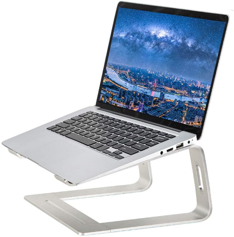 Photo 1 of StationaryLab Laptop Stand,Aluminum Laptop Mount Computer Stand,Ergonomic Stand for Desk,Detachable Laptop Riser Notebook Holder Stand Compatible with MacBook Air Pro, Dell XPS, 10-17" Laptops
