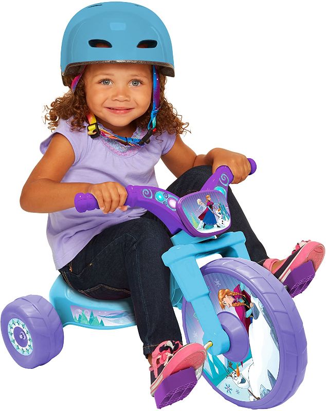 Photo 1 of Frozen Northern Lights 10" Fly Wheels Junior Cruiser Ride-On, Ages 2-4, Blue/Purple, 14.25" X 14.5" X 23.5", 6 Lb
