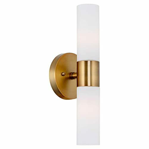 Photo 1 of Kira Home Duo 14" Modern Wall Sconce with Frosted Glass Shades for Bathroom