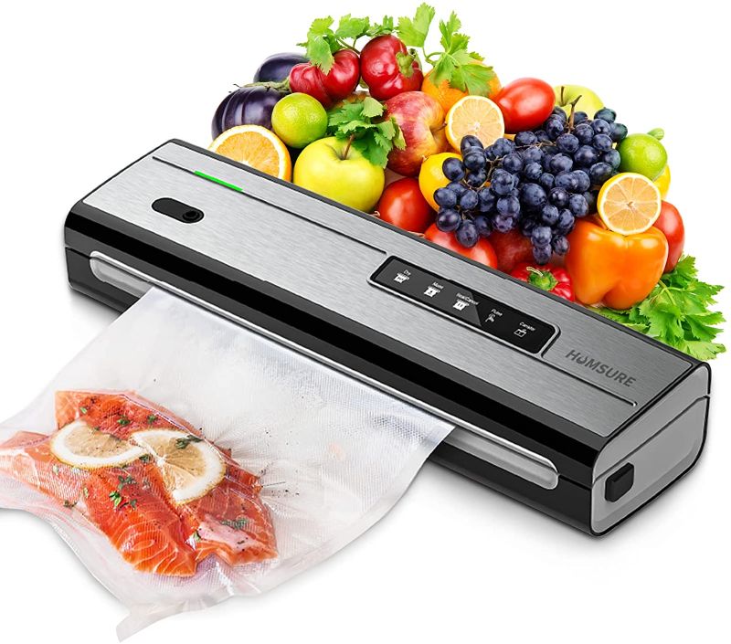 Photo 1 of HUMSURE Vacuum Sealer Machine, Manual Food Vacuum Sealer & Powerful Automatic with Strong Suction & Easy Operation, Compact & Multipurpose Sous Vide Vacuum Sealer for Long-Lasting Food Preservation