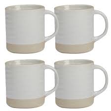 Photo 1 of Certified International Artisan Ceramic Mugs 22oz White/Brown - Set of 3