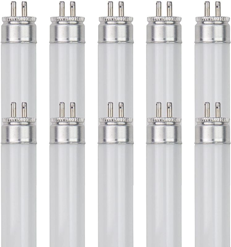 Photo 1 of Sunlite F13T5/CW 13-Watt T5 Linear Fluorescent Light Bulb Mini Bi Pin Base, Cool White, 6-Pack
