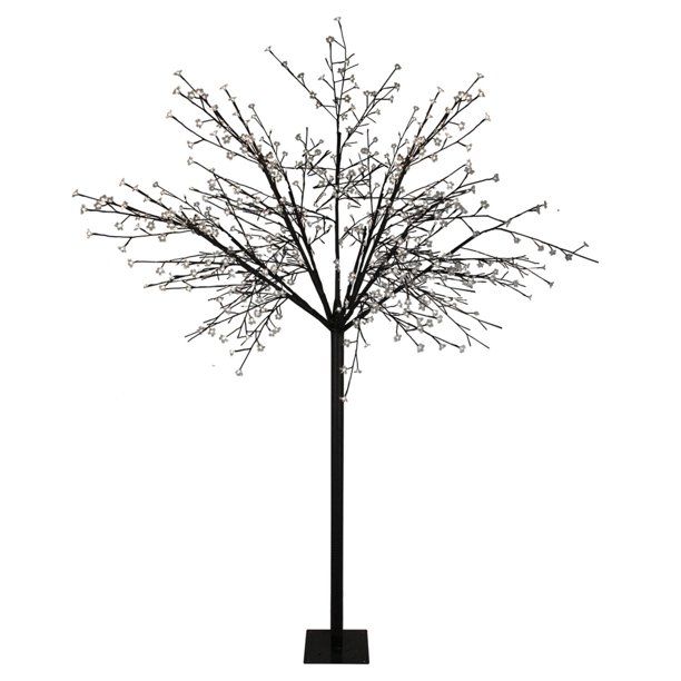 Photo 1 of 8' Multi-Function LED Lighted Cherry Blossom Flower Tree - Pure White Lights
