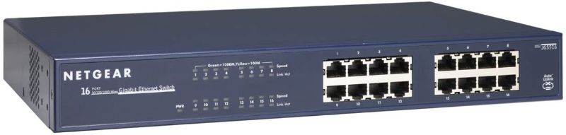 Photo 1 of NETGEAR 16-Port Gigabit Ethernet Unmanaged Switch (JGS516) - Desktop or Rackmount, and Limited Lifetime Protection
