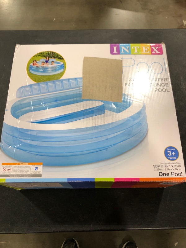 Photo 2 of Intex Swim Center™ Inflatable Family Lounge Pool, 90" X 86" X 31", for Ages 3+
