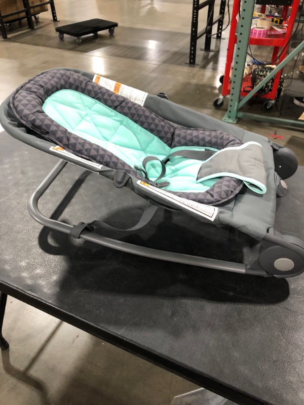 Photo 3 of Summer 2-in-1 Bouncer & Rocker Duo (Gray and Teal) Convenient and Portable Rocker and Bouncer for Babies Includes Soft Toys and Soothing Vibrations
MISSING ACCESSORIES. PRE-OWNED CONDITION.