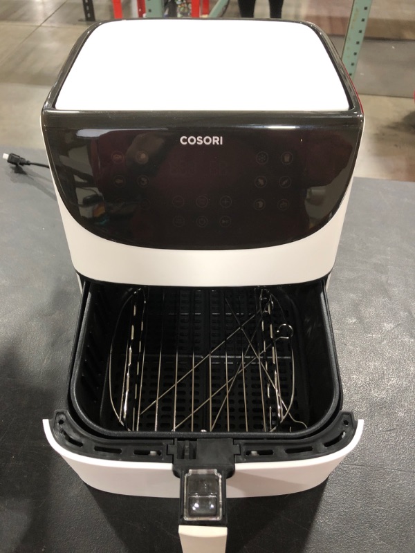 Photo 4 of COSORI Air Fryer Max XL(100 Recipes) Digital Hot Oven Cooker, One Touch Screen with 13 Cooking Functions, Preheat and Shake Reminder, 5.8 QT, Creamy White
