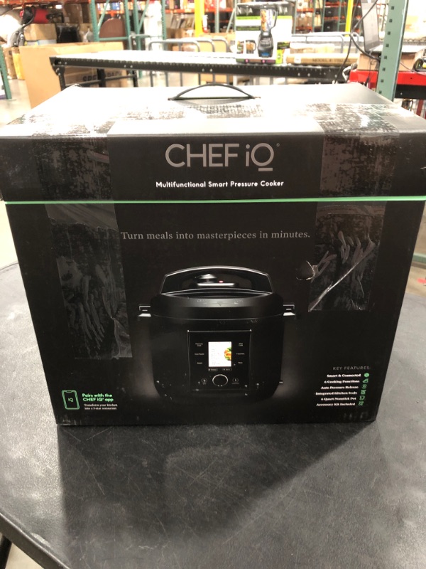 Photo 2 of CHEF iQ Smart Pressure Cooker 10 Cooking Functions & 18 Features, Built-in Scale, 1000+ Presets & Times & Temps w/App for 600+ Foolproof Guided Recipes, Rice & Slow Electric MultiCooker, 6 Qt
