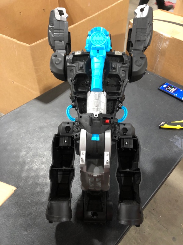 Photo 3 of Fisher-Price Imaginext DC Super Friends Bat-Tech Batbot, Transforming 2-in-1 Batman Robot and Playset with Lights and Sounds for Kids Ages 3-8
MISSING ACCESSORIES. PRIOR USE.